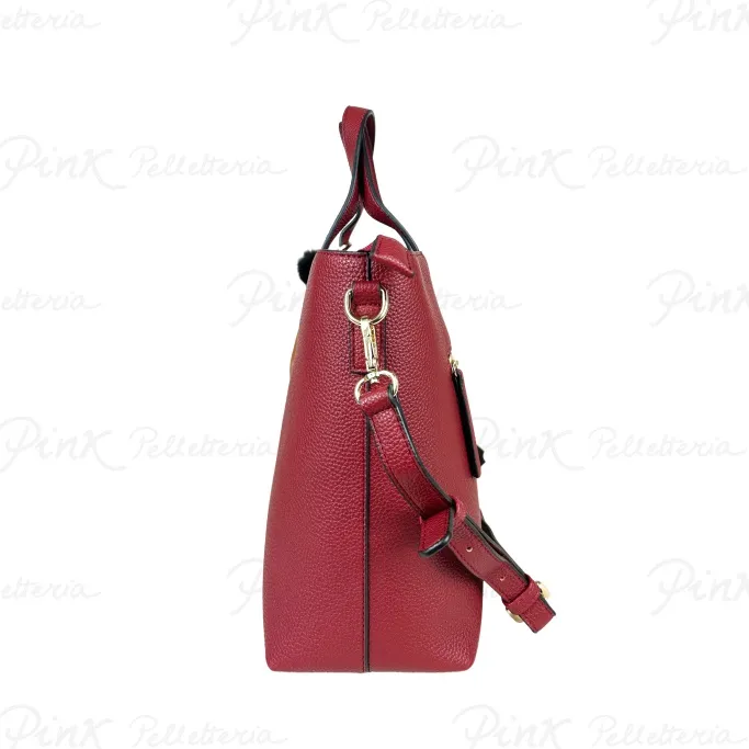 -PASH BAG Petite Steffy Tote 16174-LIK-W4B Dark Red