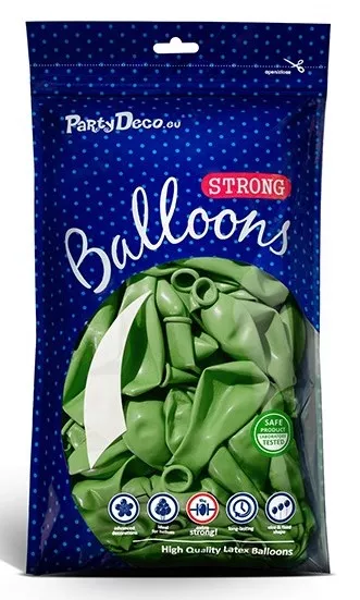 10 palloncini verde mela 27 cm