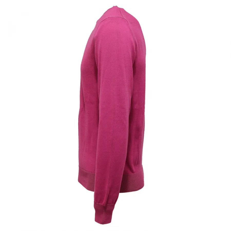 1336X maglione uomo ALTEA purple sweater cotton man