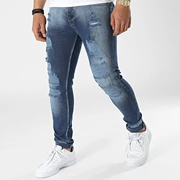 170 Jeans skinny in denim blu