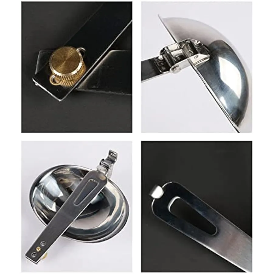 1Pc Portatile In Acciaio Inox Stoviglie All’aperto Campeggio Cucchiaio Pieghevole Mestolo Da Cucina Utensili Da Cucina Con Manic