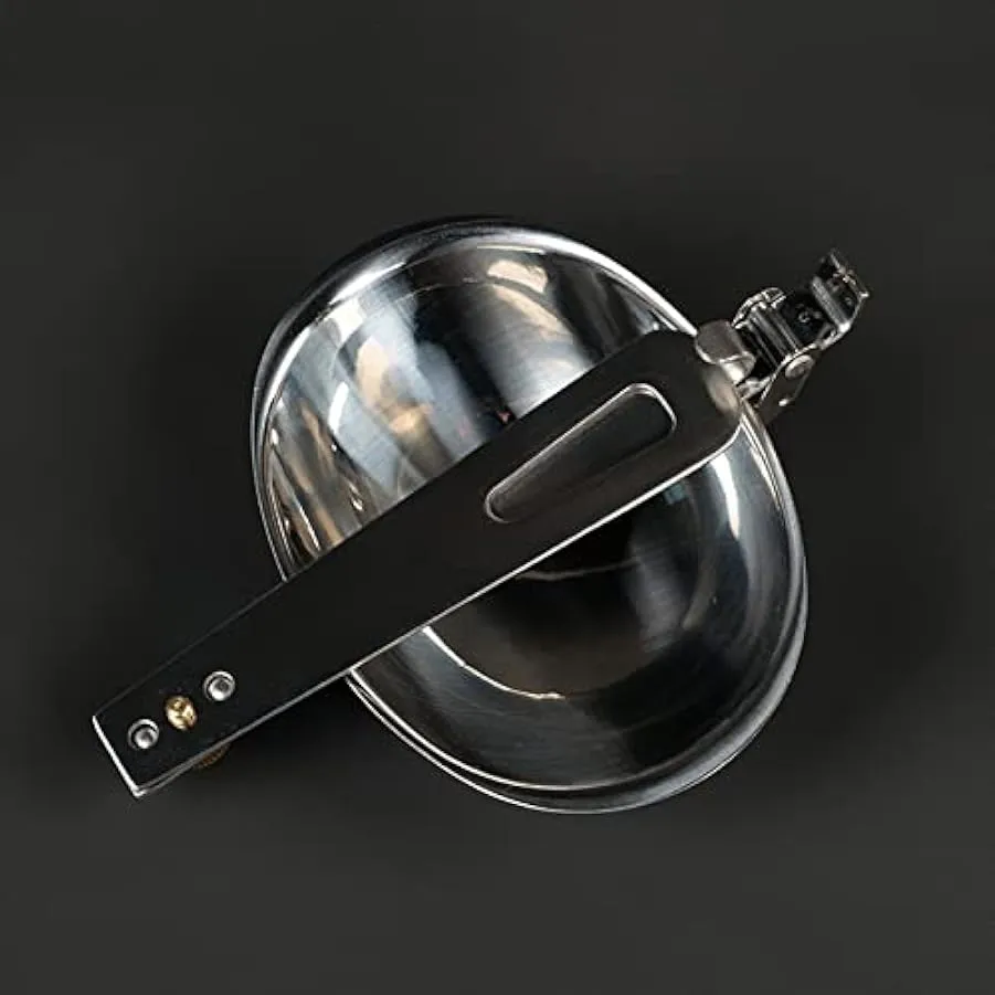 1Pc Portatile In Acciaio Inox Stoviglie All’aperto Campeggio Cucchiaio Pieghevole Mestolo Da Cucina Utensili Da Cucina Con Manic