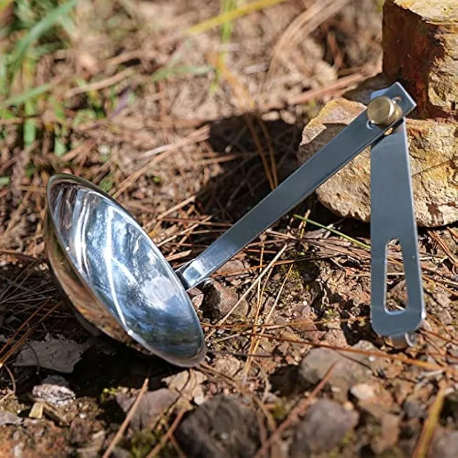1Pc Portatile In Acciaio Inox Stoviglie All’aperto Campeggio Cucchiaio Pieghevole Mestolo Da Cucina Utensili Da Cucina Con Manic