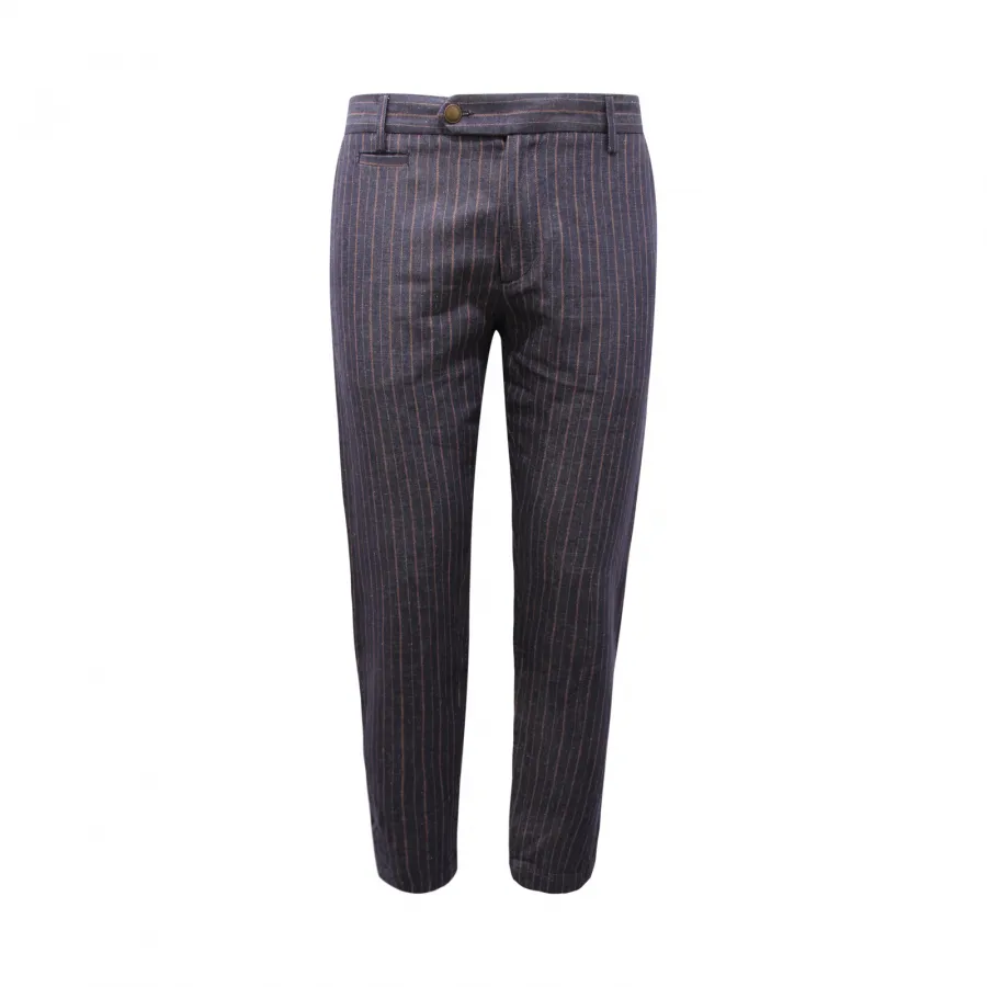 2019AU pantalone uomo OFFICINA36 man linen blend trousers blue