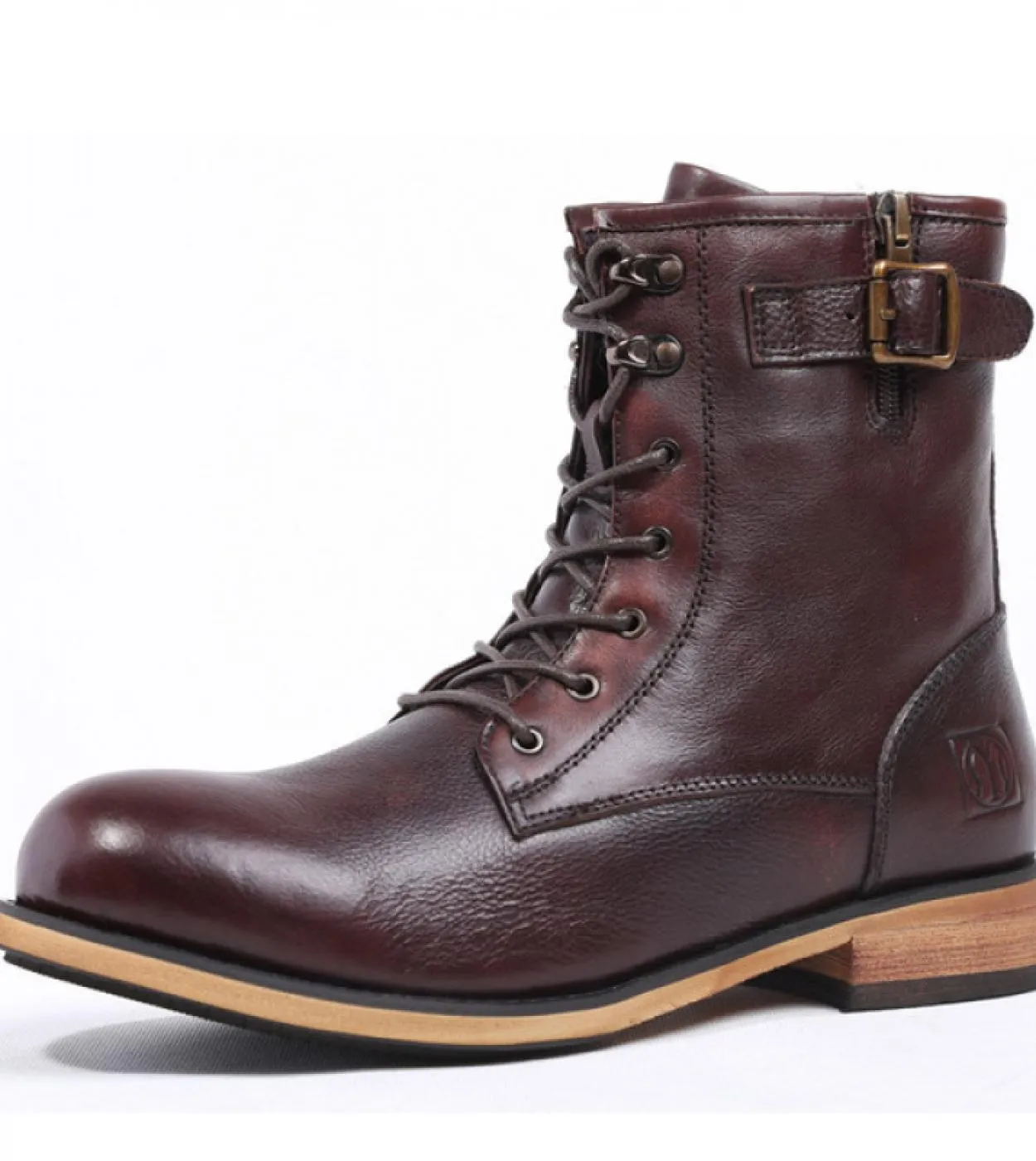 2023 Autunno nuovi uomini stivaletti Chelsea alla caviglia di lusso in vera pelle con lacci designer scarpe da lavoro da uomo fa