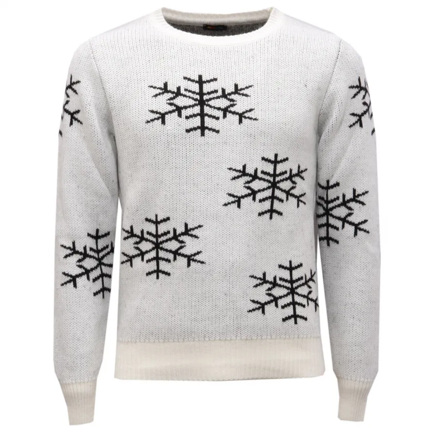 6554AG  maglione  uomo IMPERIAL   snowflakes MISTO Nsweater man