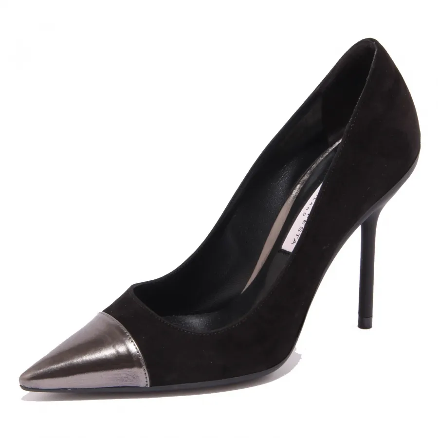 7903Q decollete donna ROBERTO FESTA scarpa nero suede shoe woman
