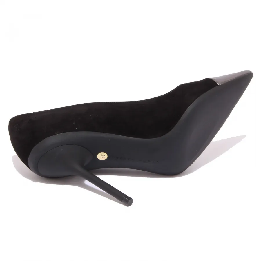 7903Q decollete donna ROBERTO FESTA scarpa nero suede shoe woman