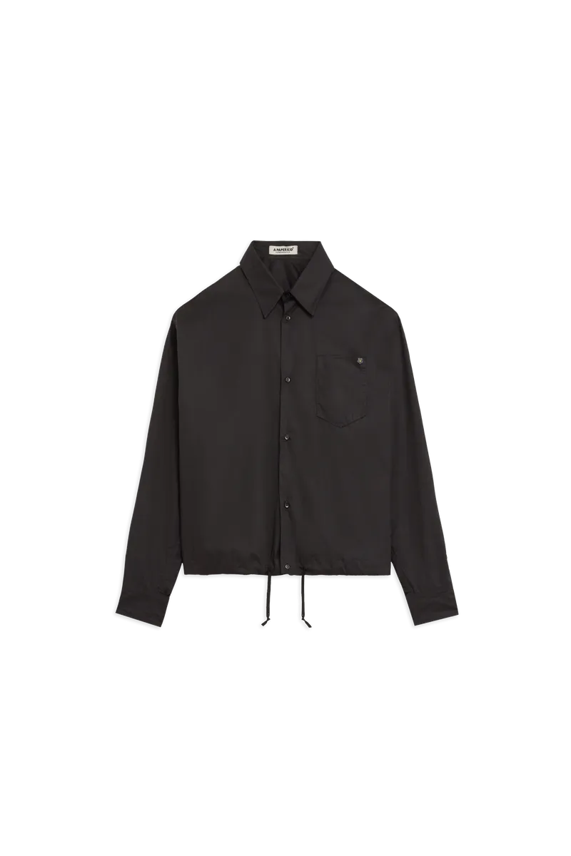 A Paper Kid Camicia in popeline con coulisse regolabile