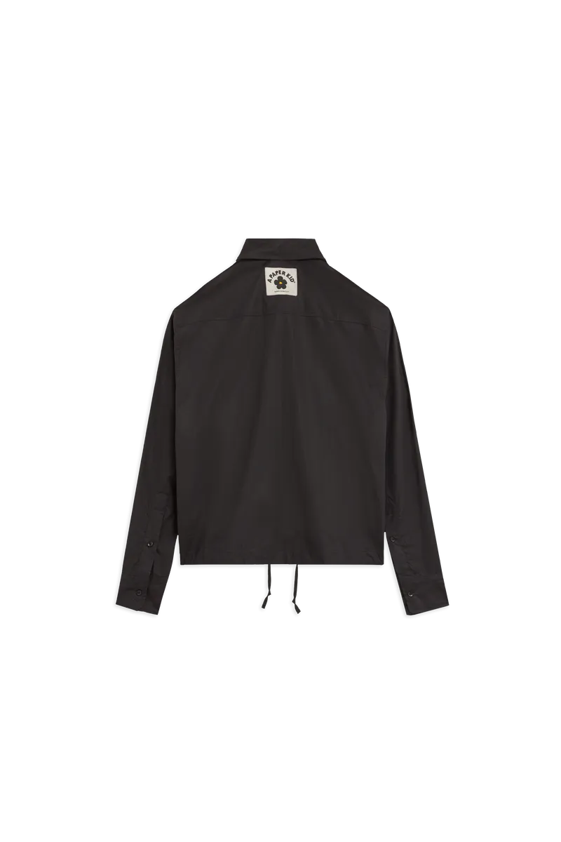 A Paper Kid Camicia in popeline con coulisse regolabile