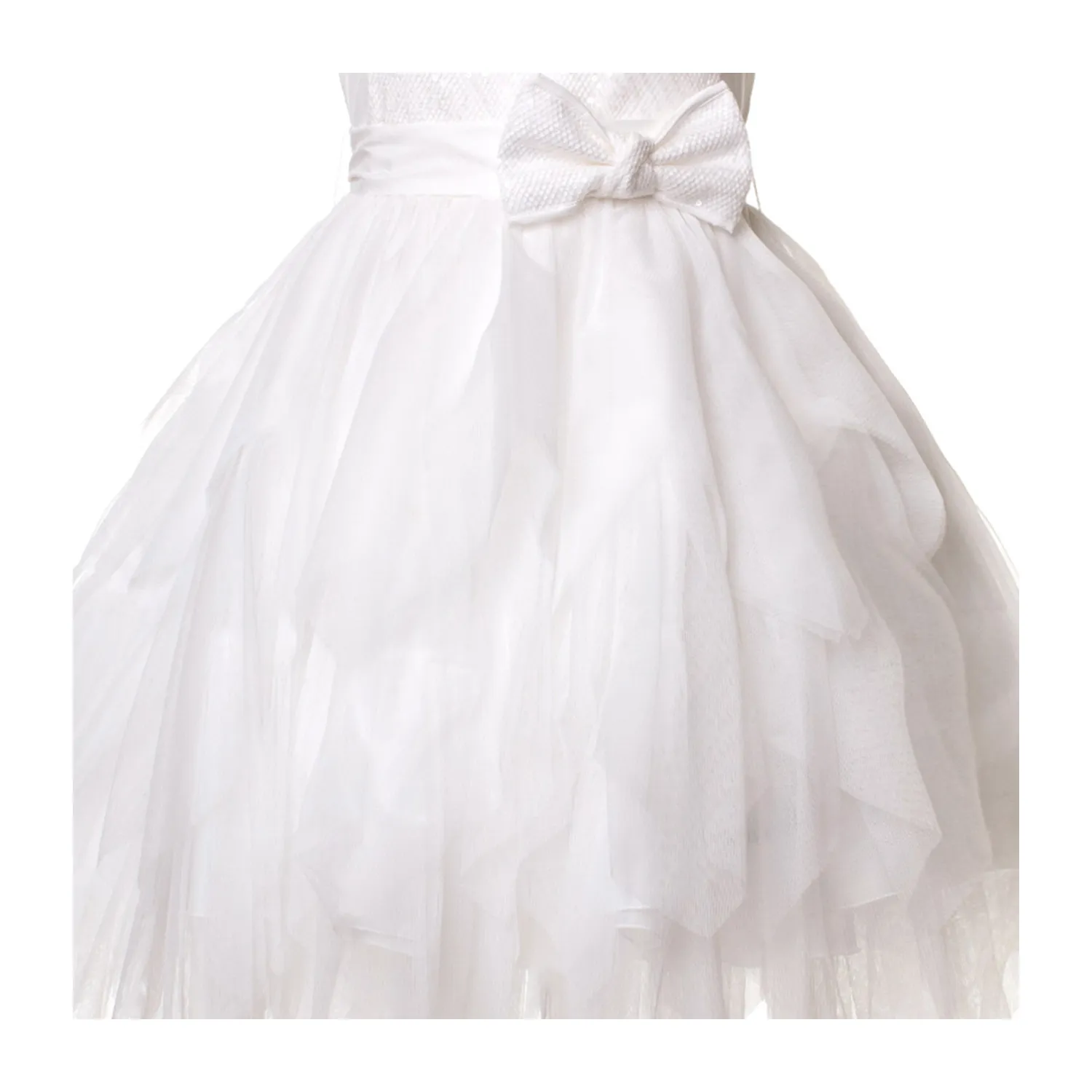 Abito Cerimonia Bianco Bambina Teen 06