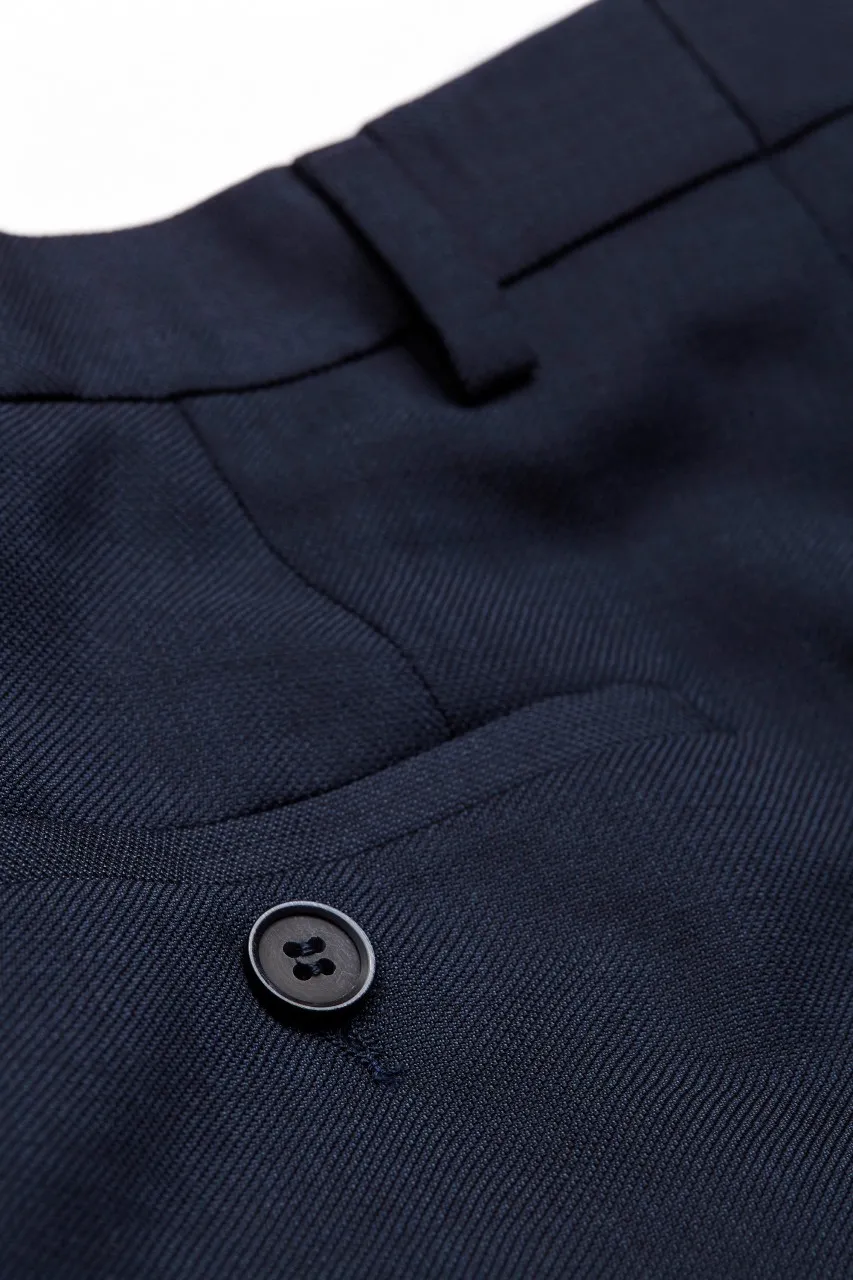Abito slim fit digel pura lana tollegno super 120's blu e grigio
