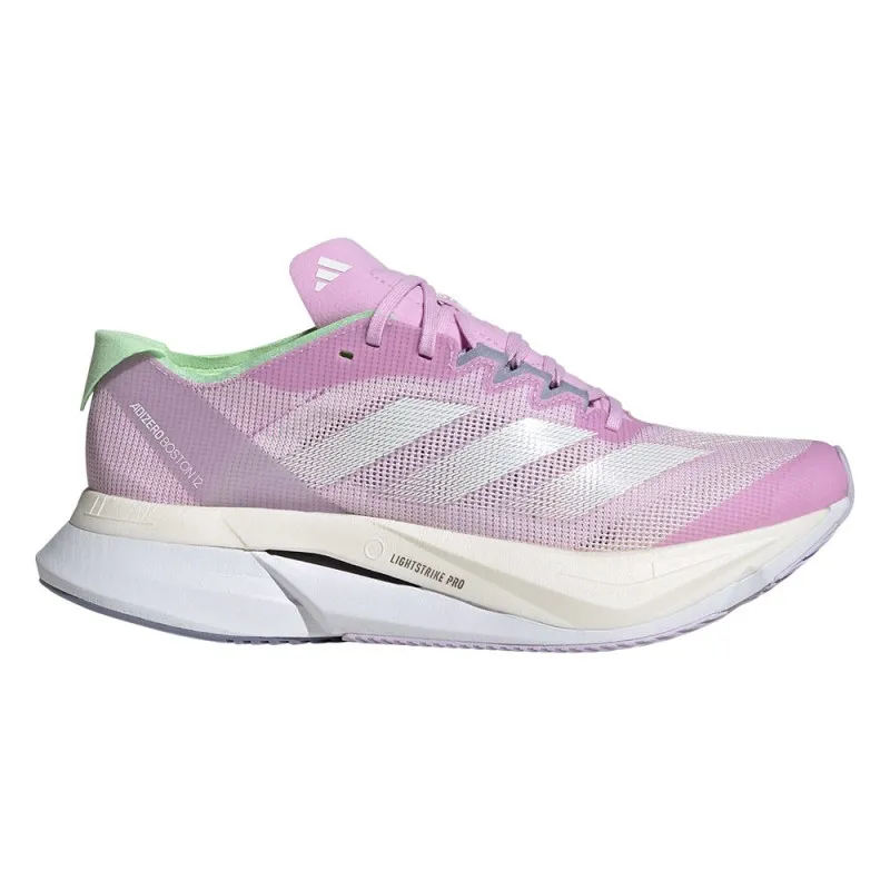 ADIDAS Adizero Boston 12 Rosa Bianco - Scarpe Running Donna