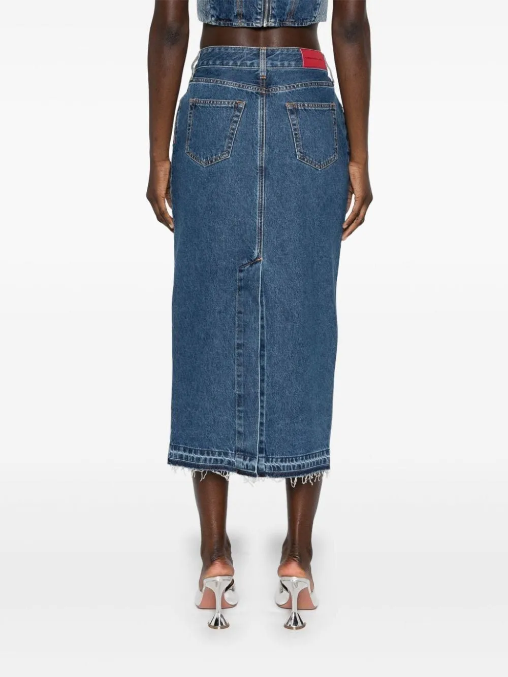   Alessandra Rich  Gonna midi in denim