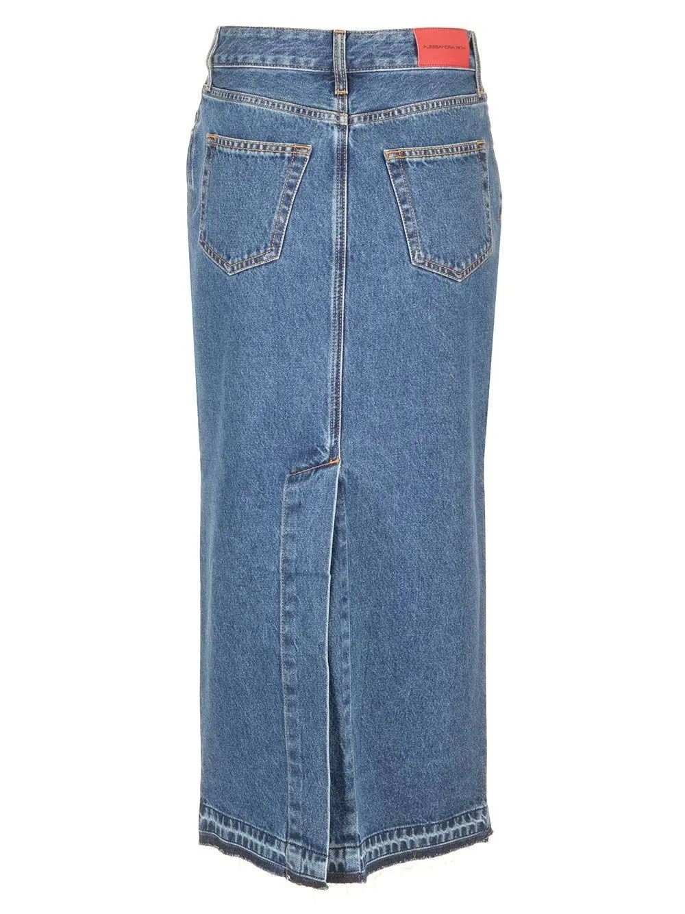   Alessandra Rich  Gonna midi in denim