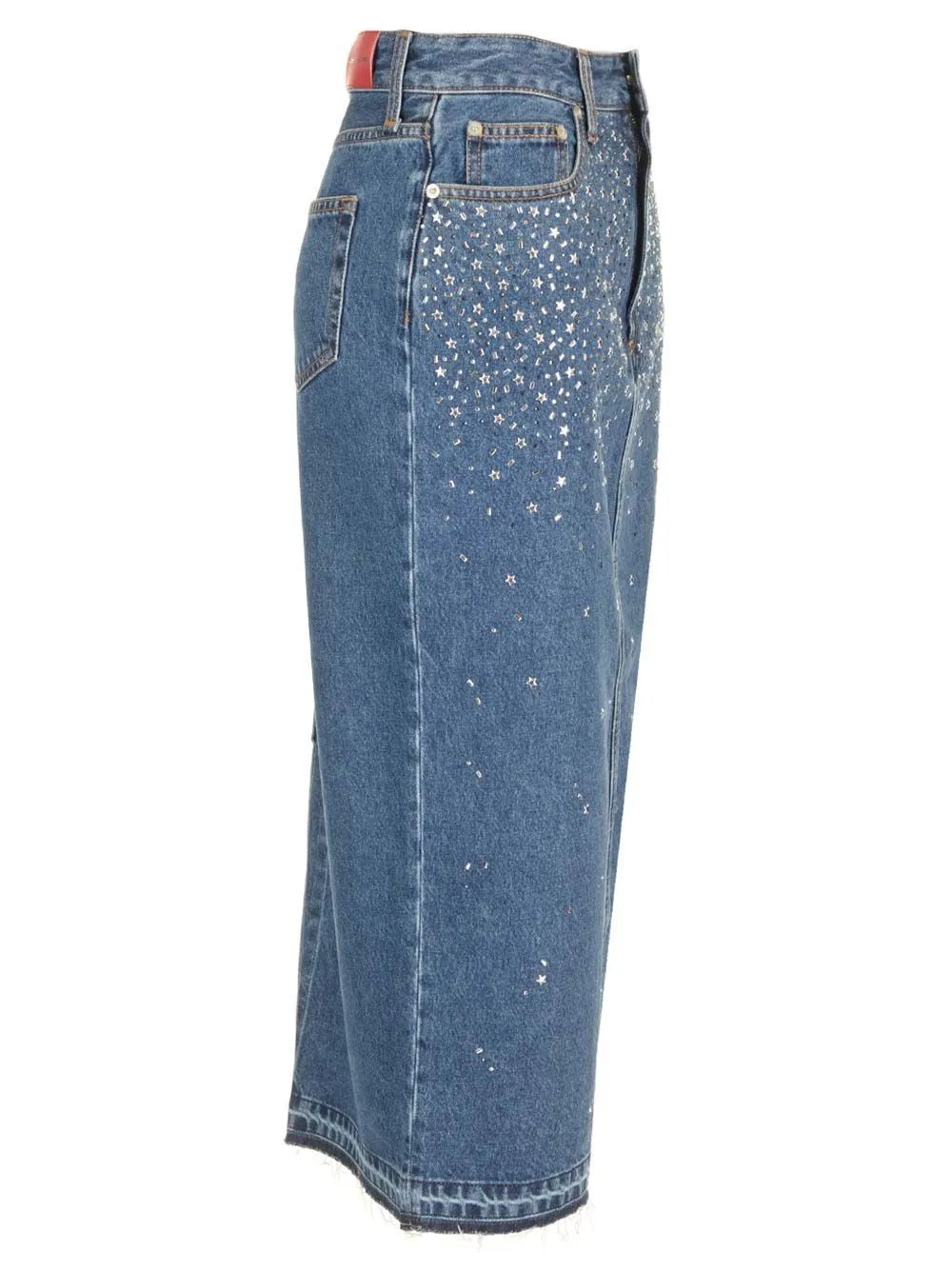   Alessandra Rich  Gonna midi in denim