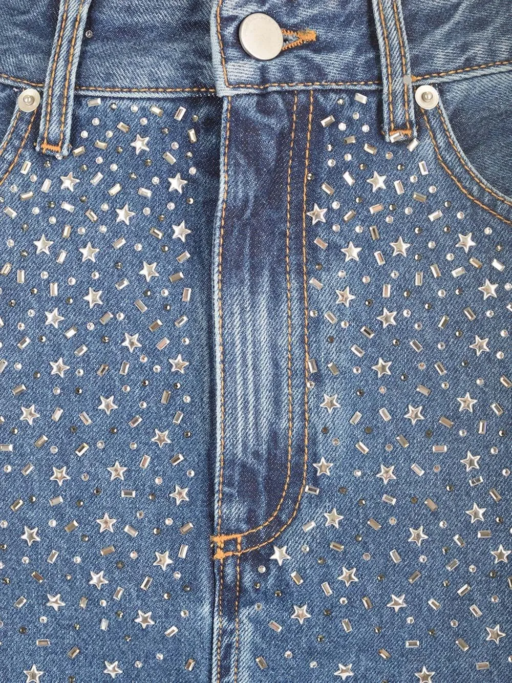  Alessandra Rich  Gonna midi in denim