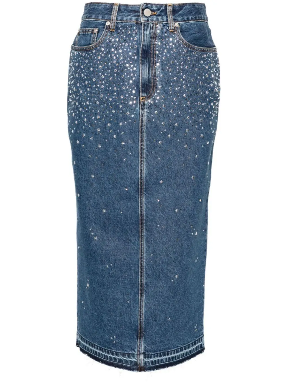   Alessandra Rich  Gonna midi in denim