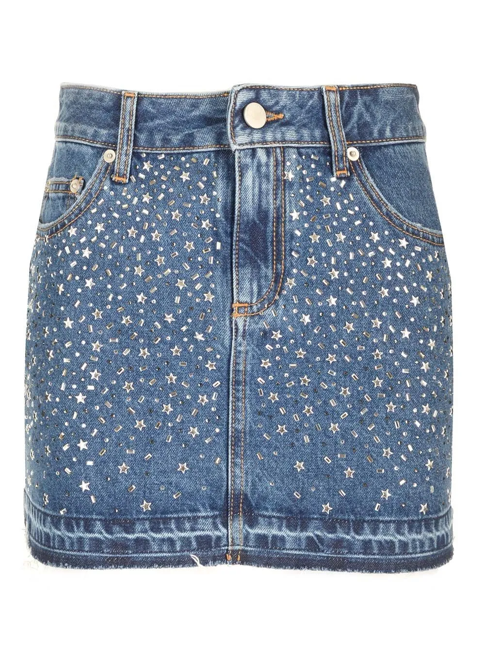   Alessandra Rich  Mini gonna jeans  
