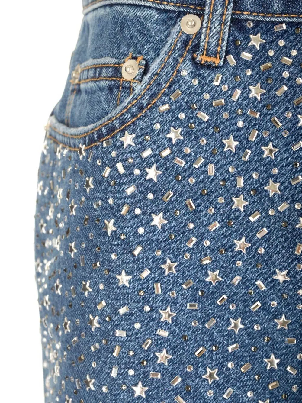   Alessandra Rich  Mini gonna jeans  