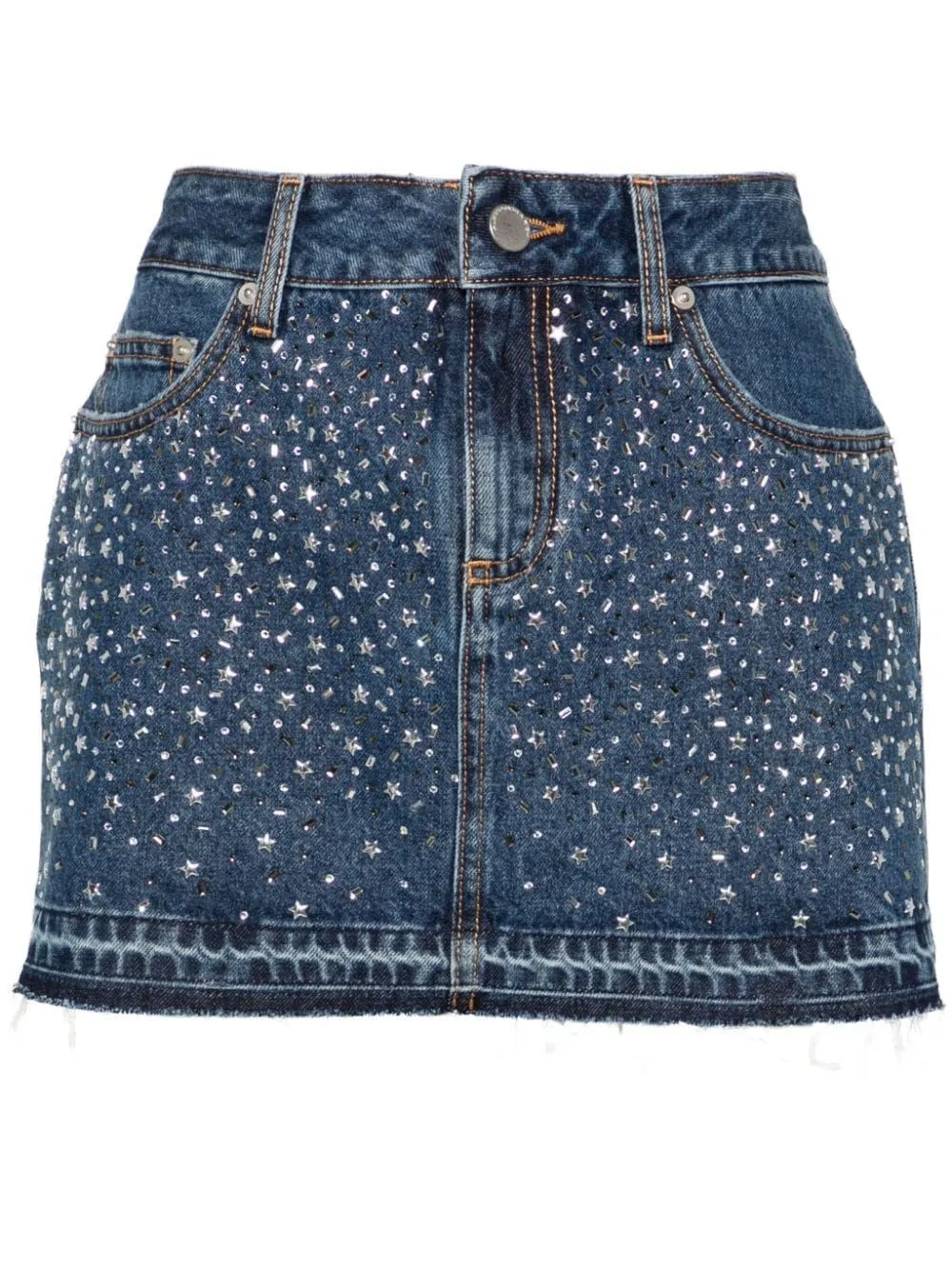   Alessandra Rich  Mini gonna jeans  