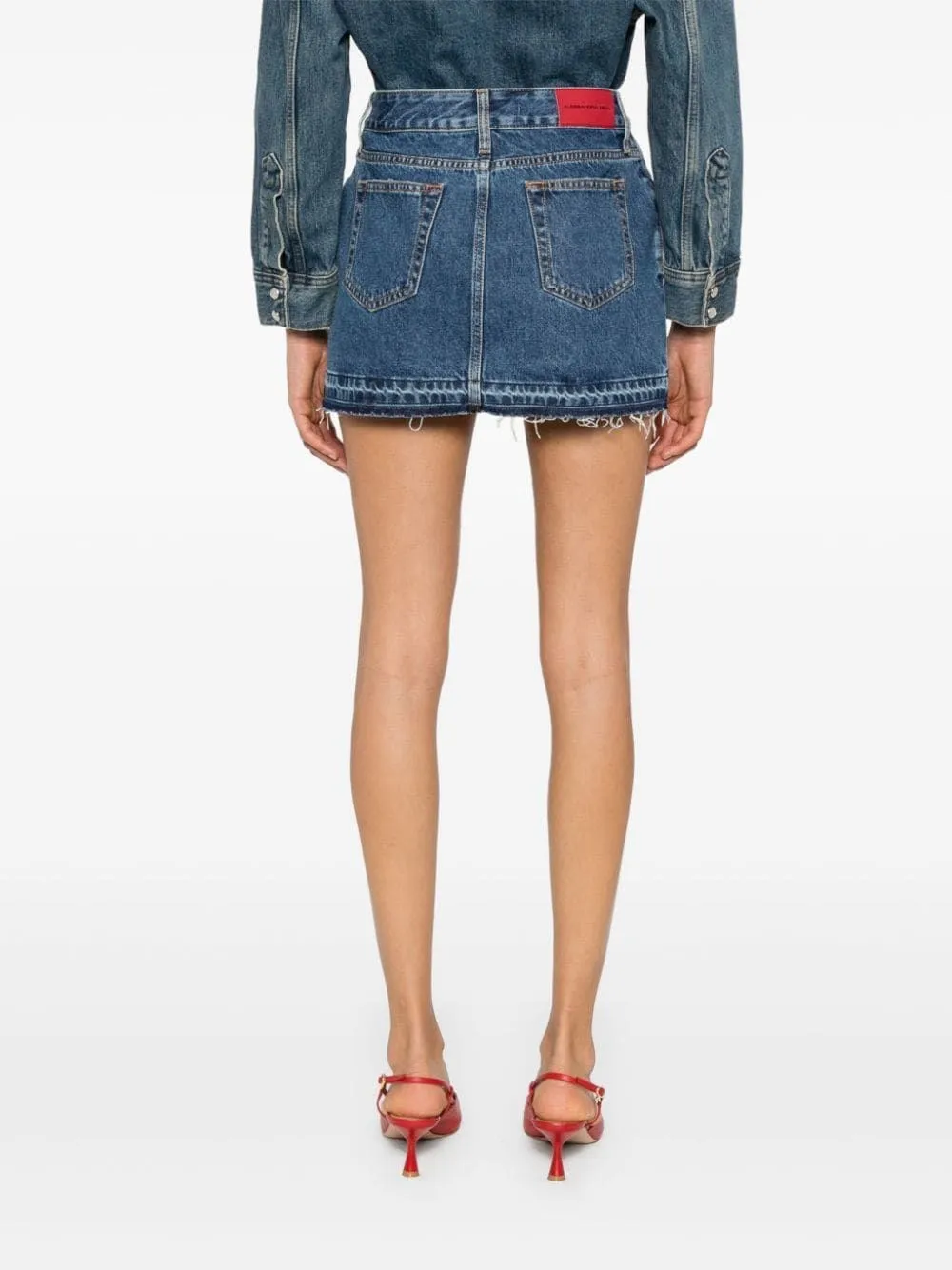   Alessandra Rich  Mini gonna jeans  