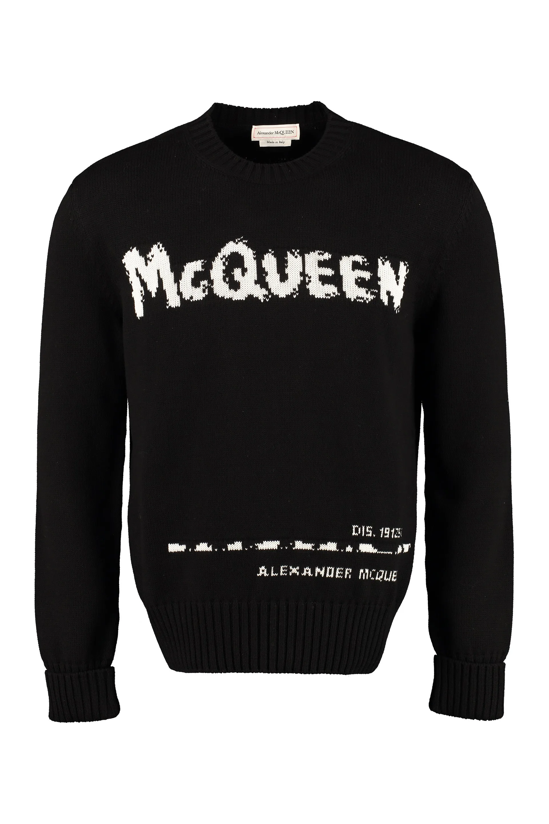Alexander McQueen Maglione girocollo con intarsio