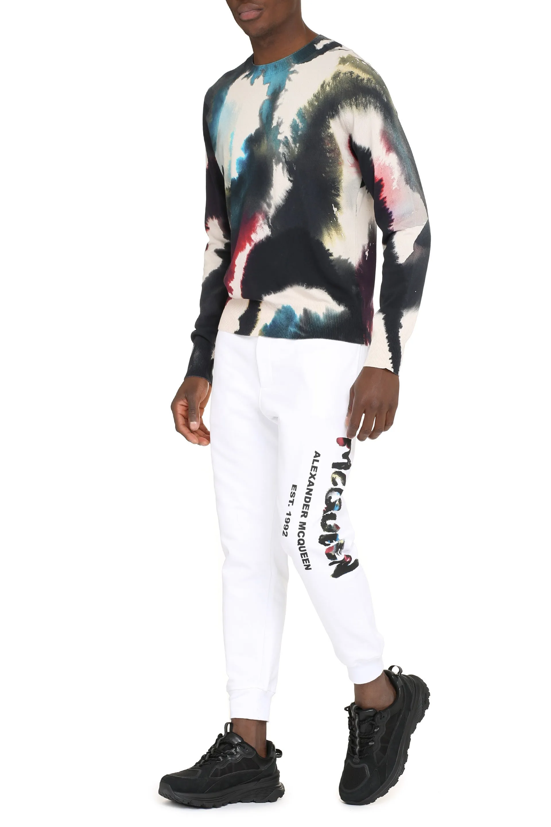 Alexander McQueen Maglione girocollo in cotone
