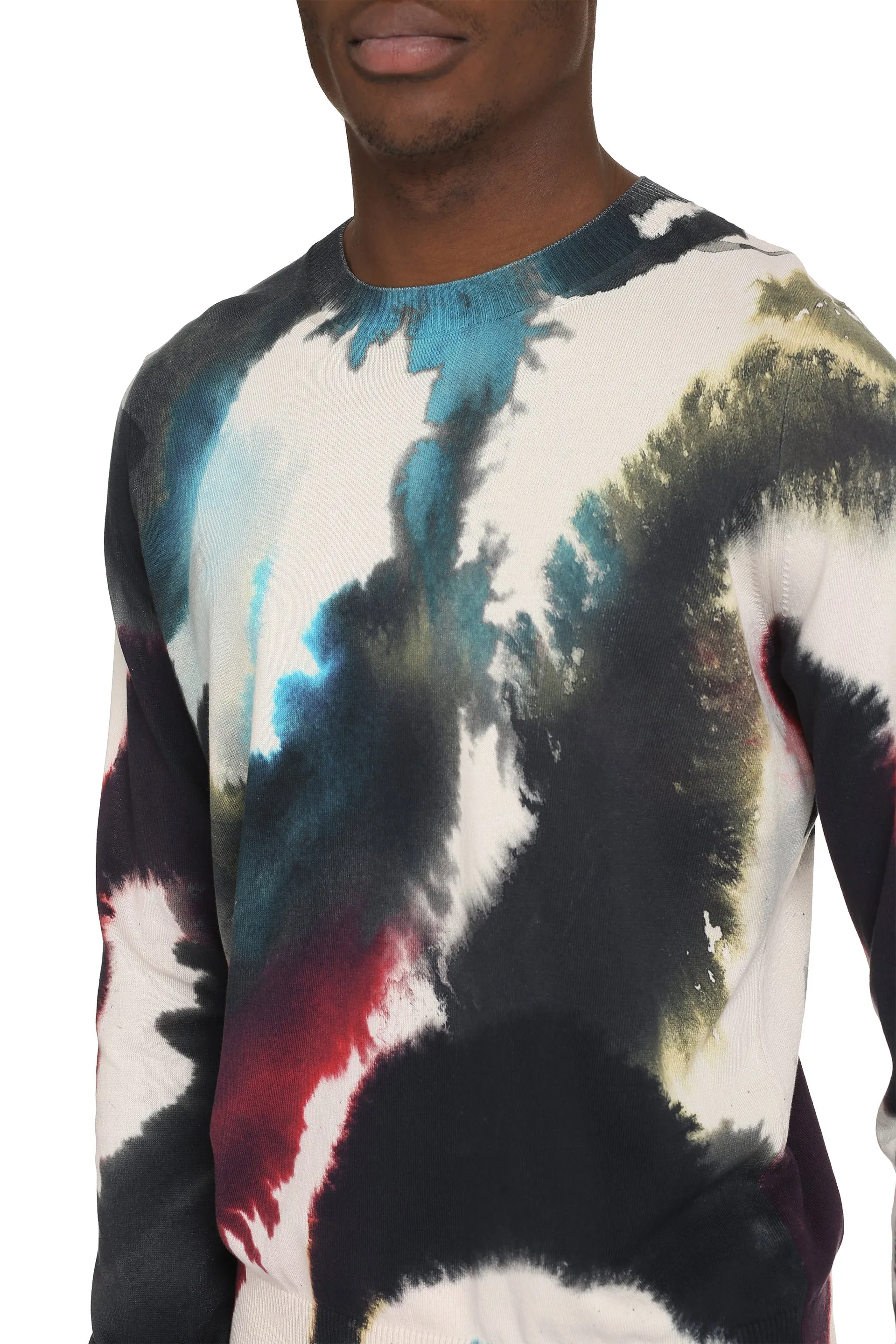 Alexander McQueen Maglione girocollo in cotone