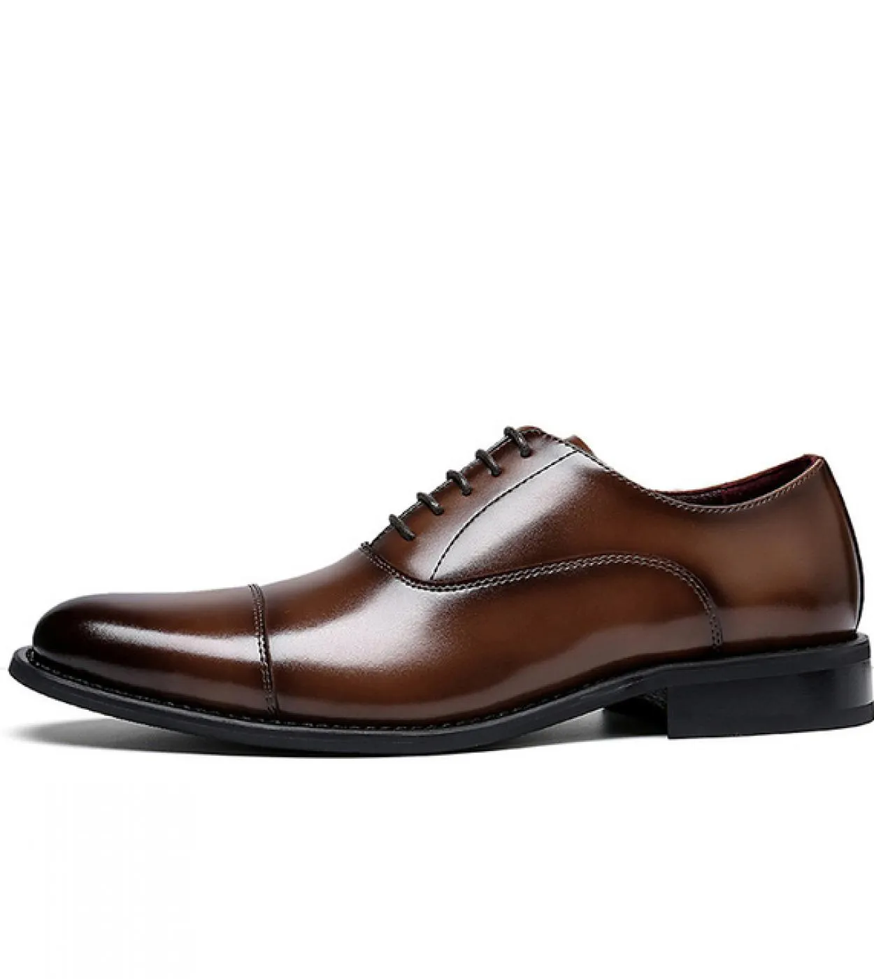 Altezza interna 6 cm Scarpe da uomo in pelle formale Gentleman Taller Scarpe da sposa da uomo Oxford rialzate a tre articolazion
