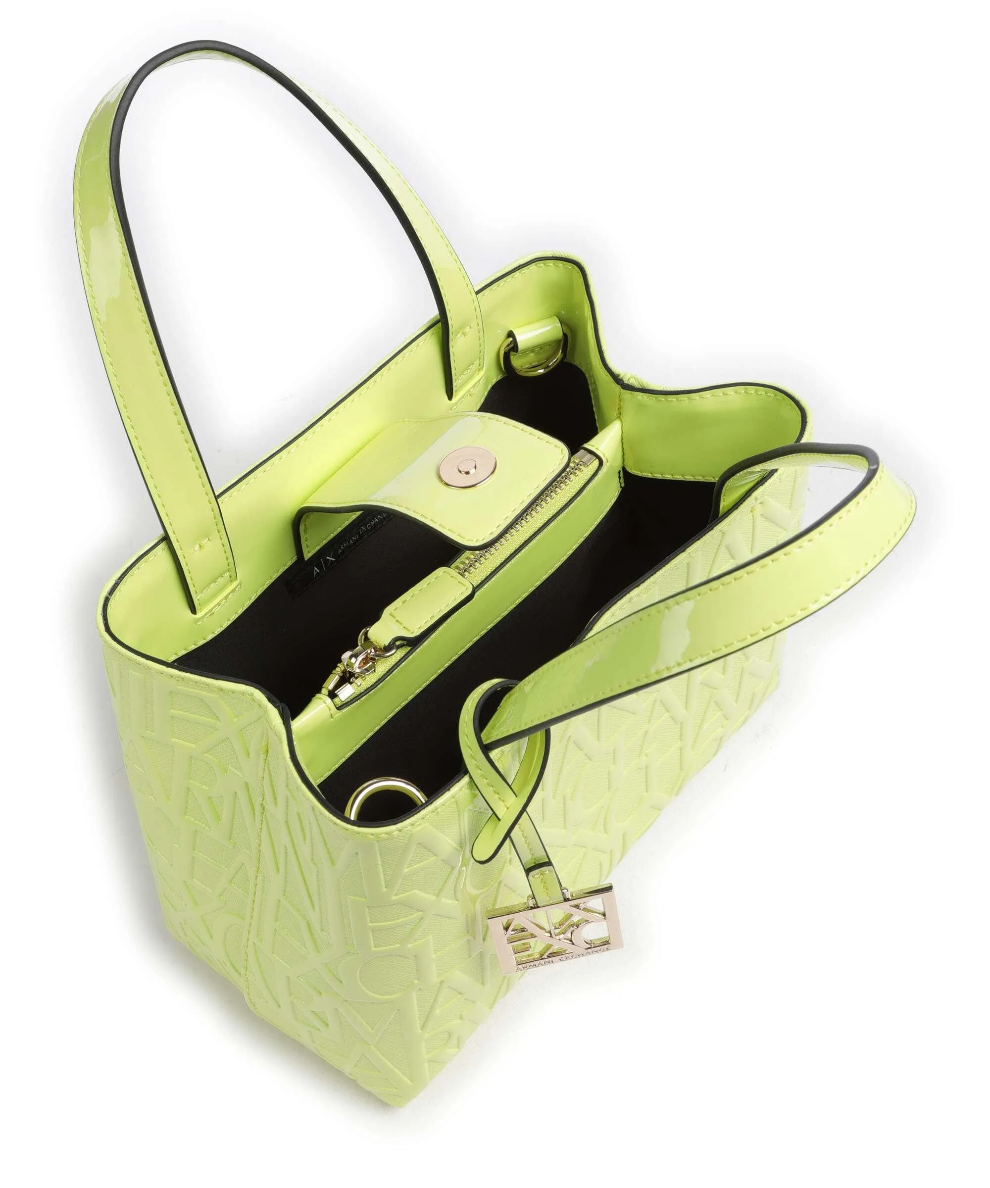  Armani Exchange Liz S Borsa a mano pelle sintetica verde chiaro  