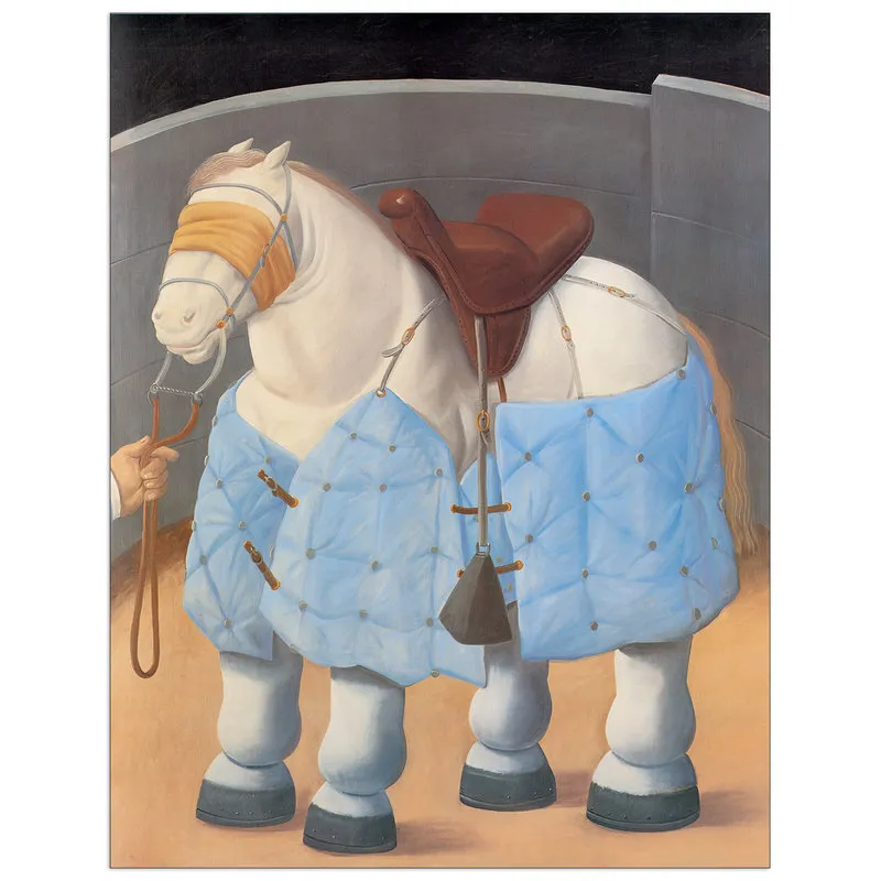 Artopweb Pannello decorativo, BOTERO - Caballo Del Picador - 63x81