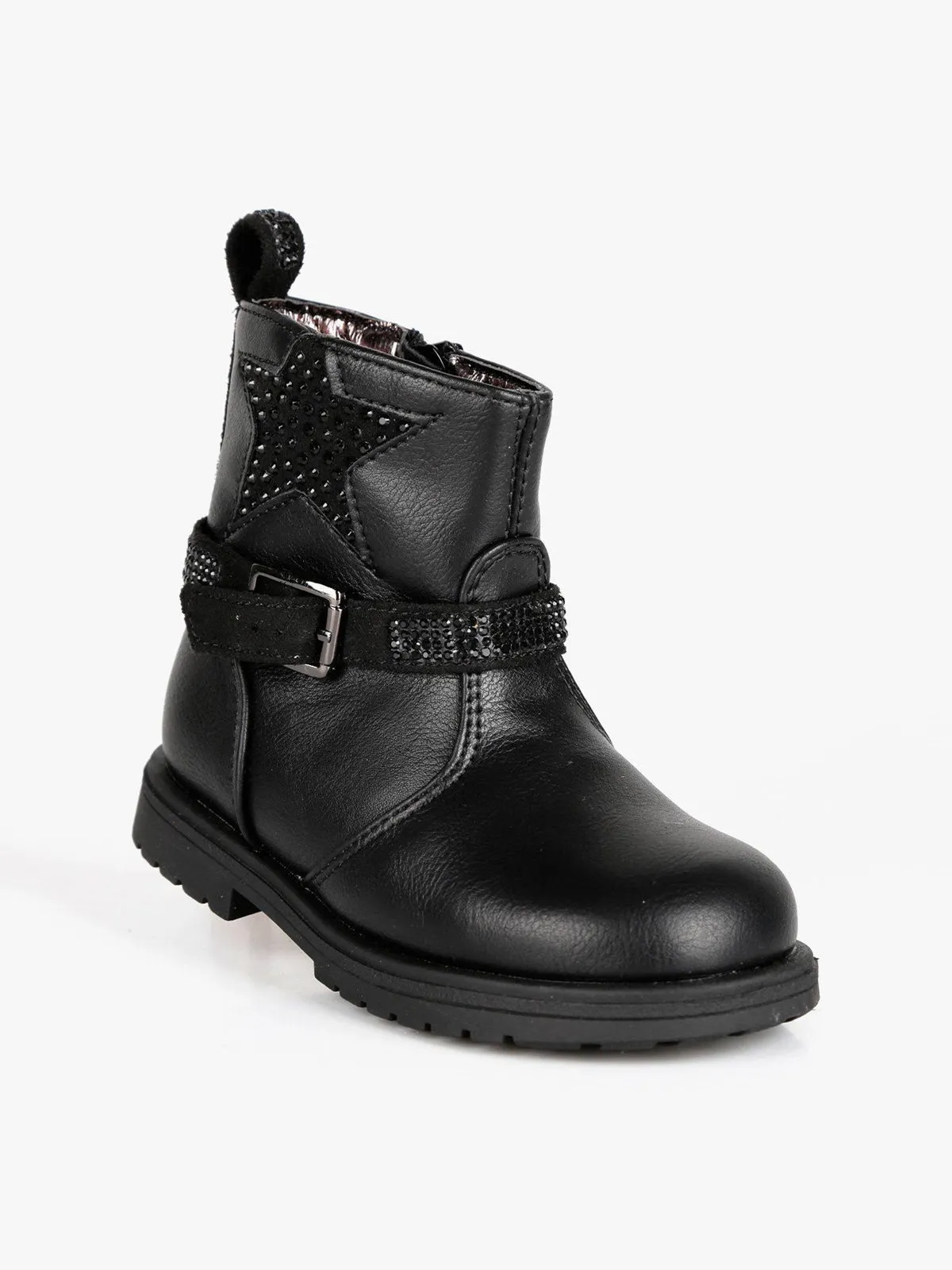 Asso Bottines petite fille à strass