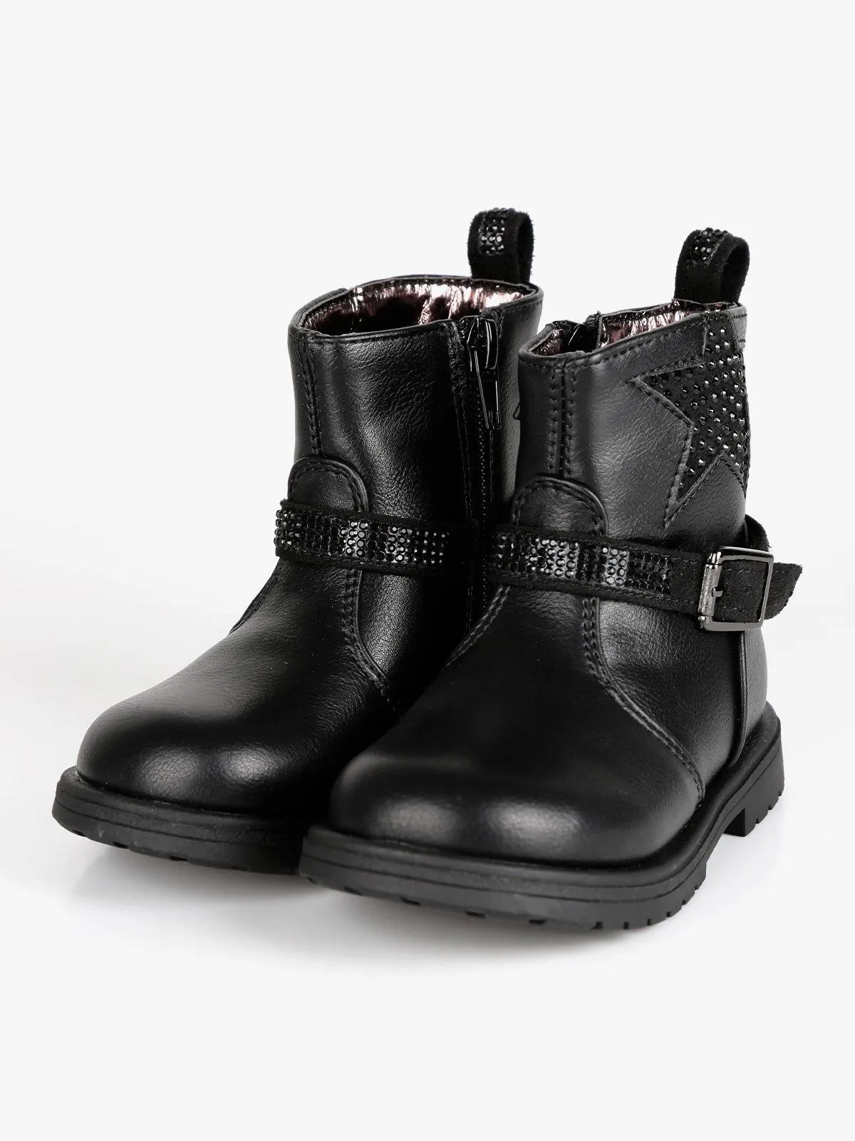 Asso Bottines petite fille à strass