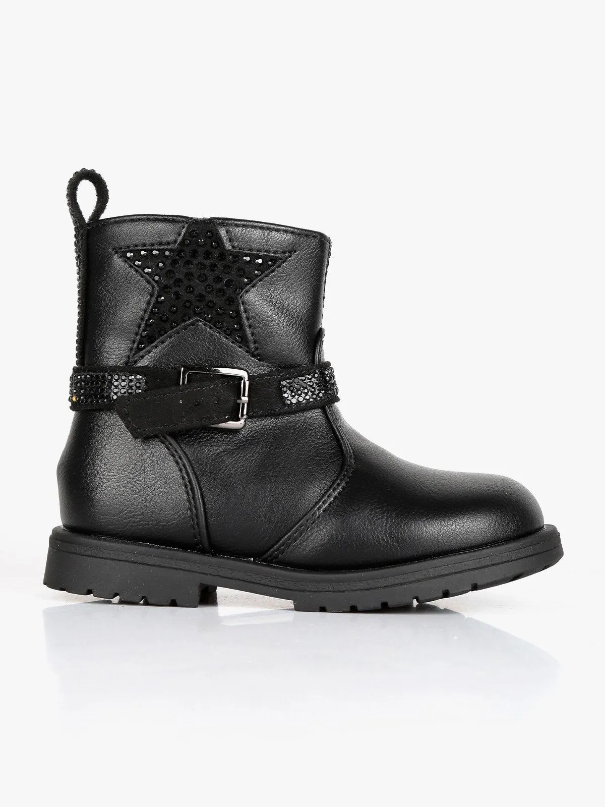 Asso Bottines petite fille à strass