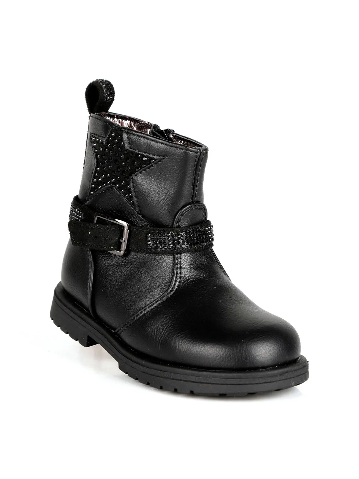 Asso Bottines petite fille à strass