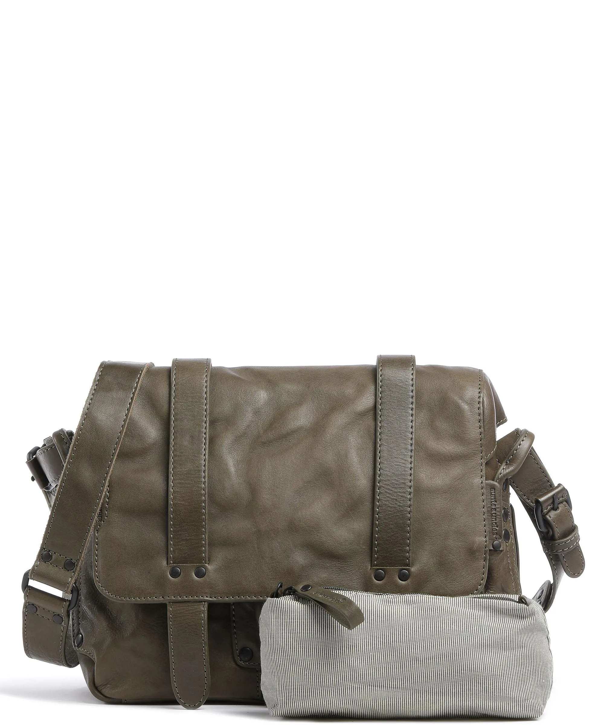  Aunts & Uncles Grandma's Luxury Club Miss Apple Pie Borsa a tracolla pelle di vacchetta grana cachi  