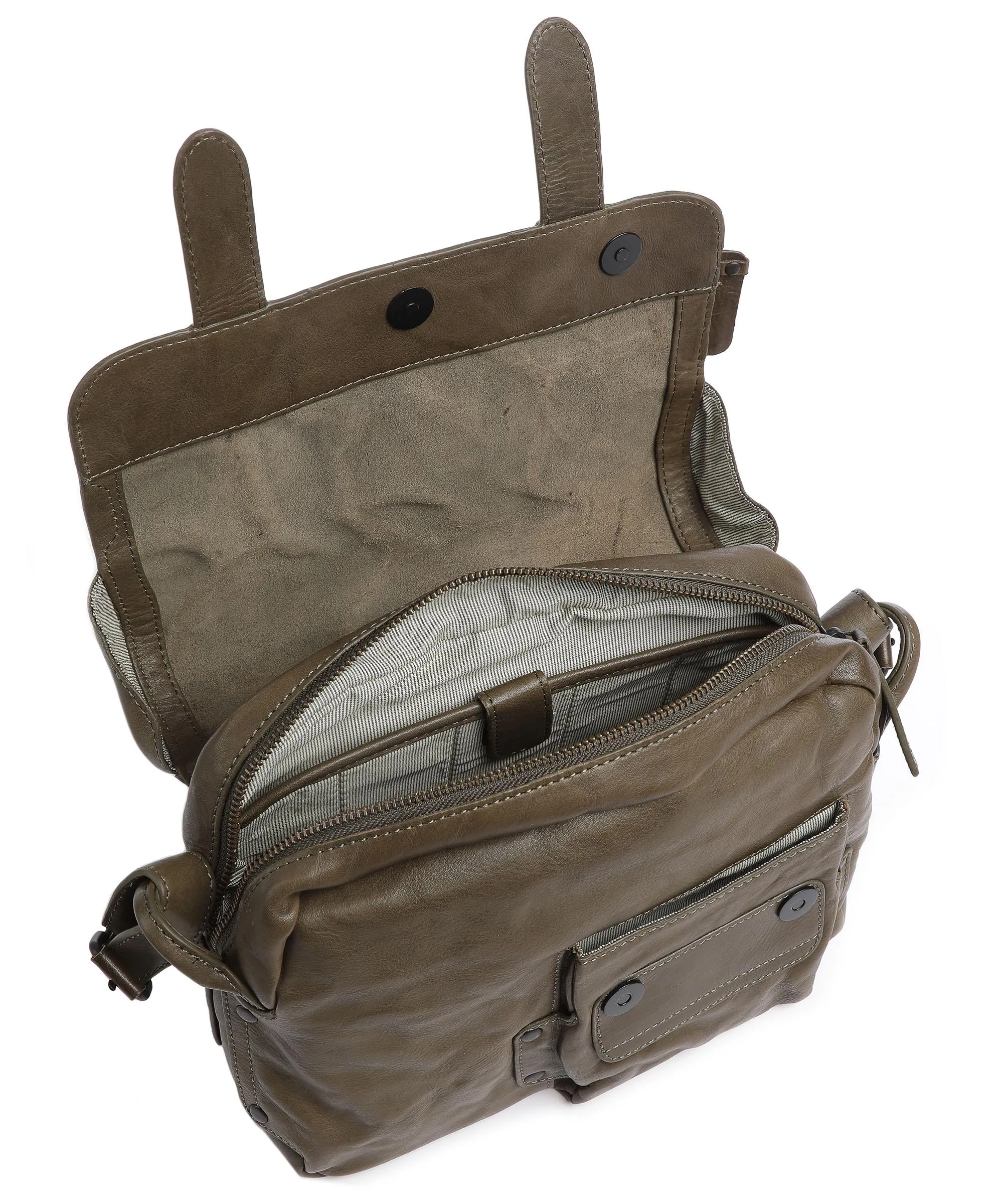  Aunts & Uncles Grandma's Luxury Club Miss Apple Pie Borsa a tracolla pelle di vacchetta grana cachi  