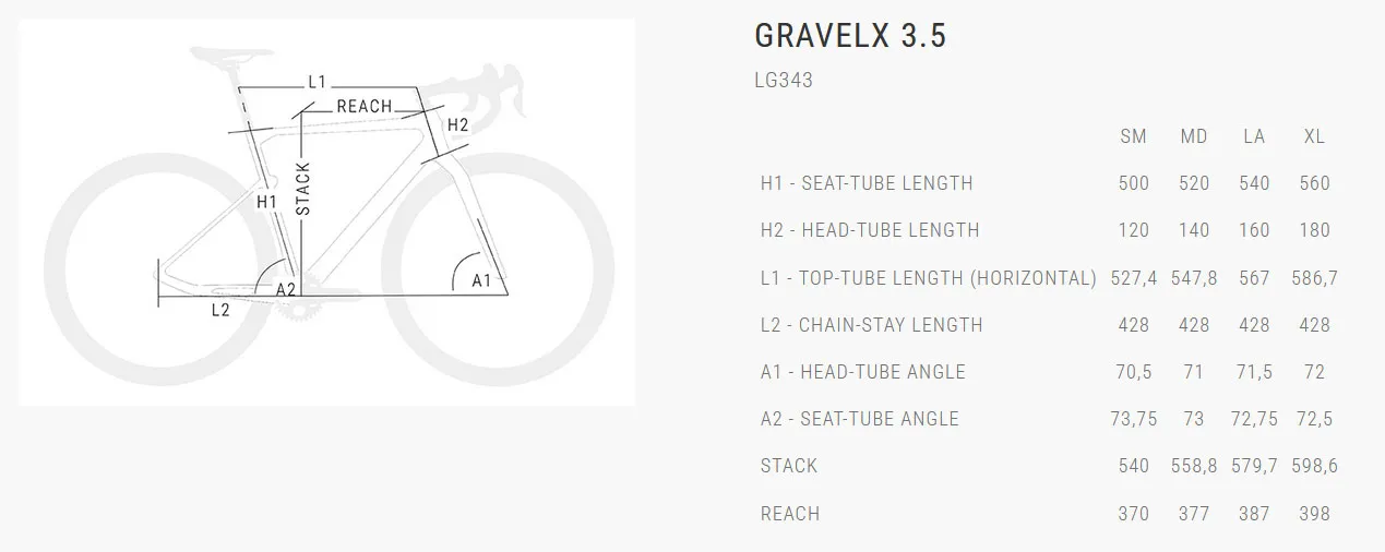 BICI GRAVEL BH GRAVELX 3.5 LG343