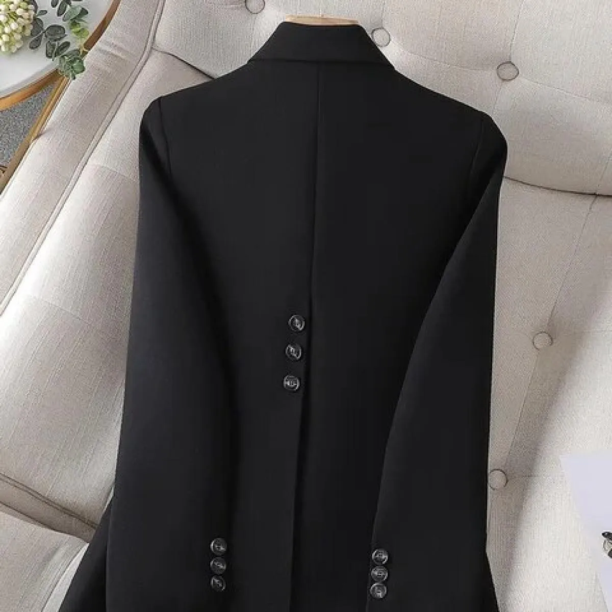 Blazer Donna Bottone Blu Donna Blazer Lungo Giacche Blazer Abbigliamento Donna Blazer