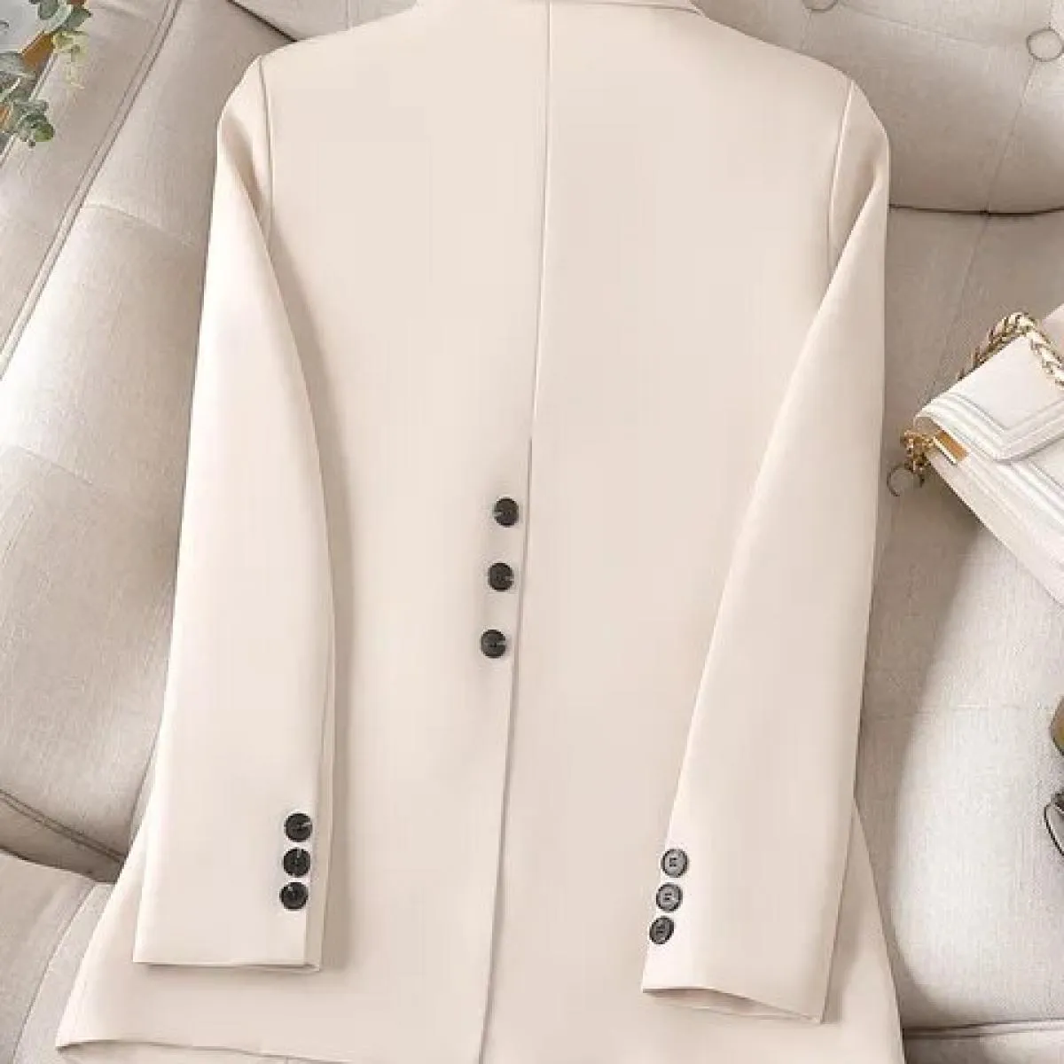Blazer Donna Bottone Blu Donna Blazer Lungo Giacche Blazer Abbigliamento Donna Blazer