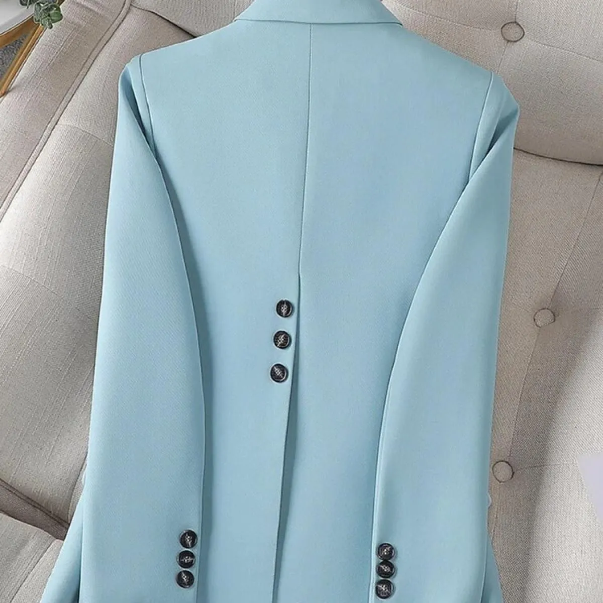Blazer Donna Bottone Blu Donna Blazer Lungo Giacche Blazer Abbigliamento Donna Blazer
