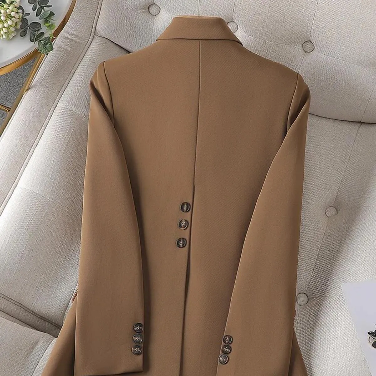 Blazer Donna Bottone Blu Donna Blazer Lungo Giacche Blazer Abbigliamento Donna Blazer