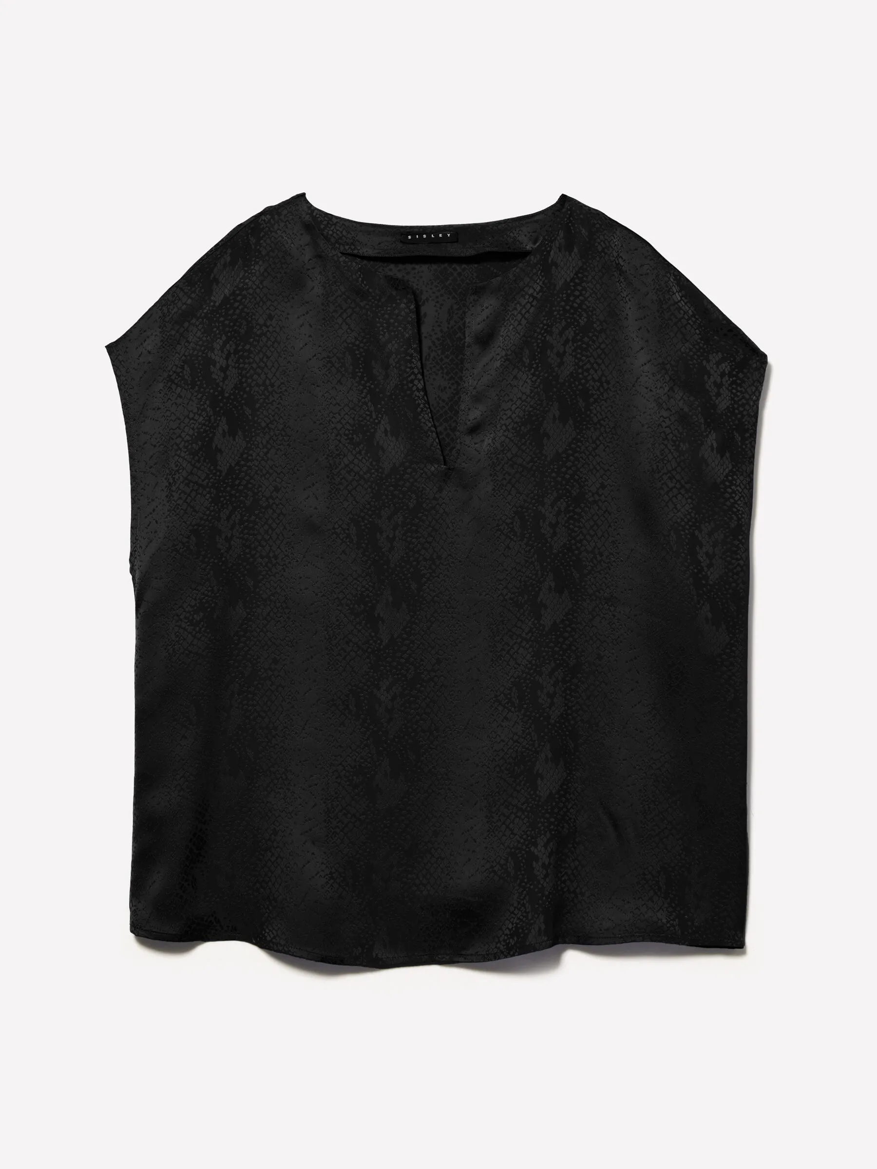 Blusa jacquard nera