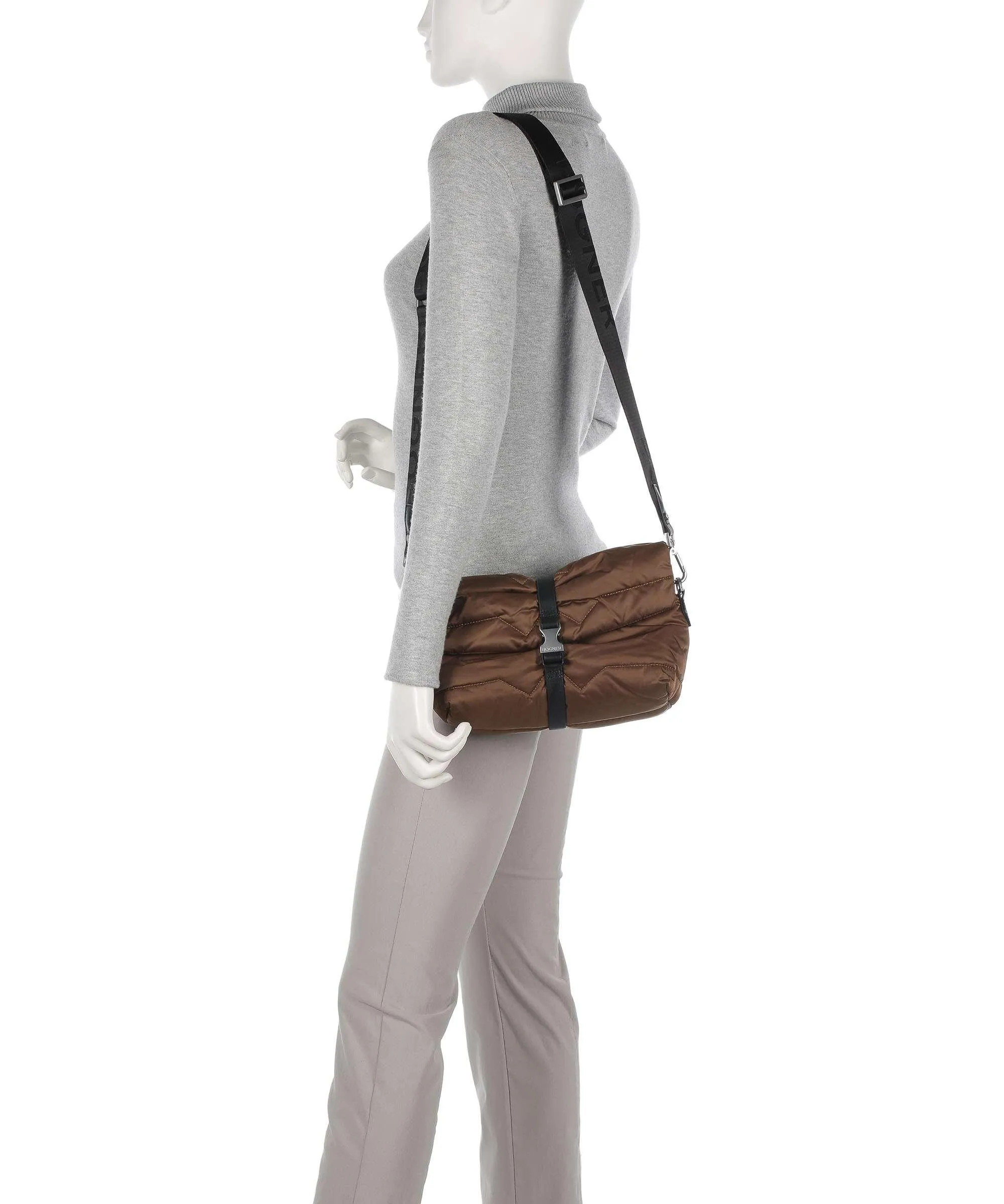  Bogner Morzine Sole Borsa a tracolla poliestere marrone  