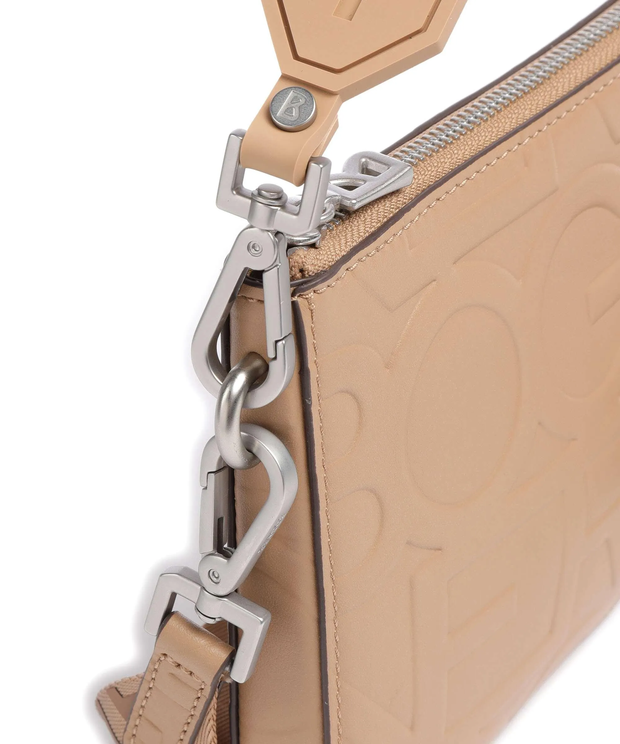  Bogner Tenna Amelita Borsa a spalla pelle in rilievo marrone chiaro  