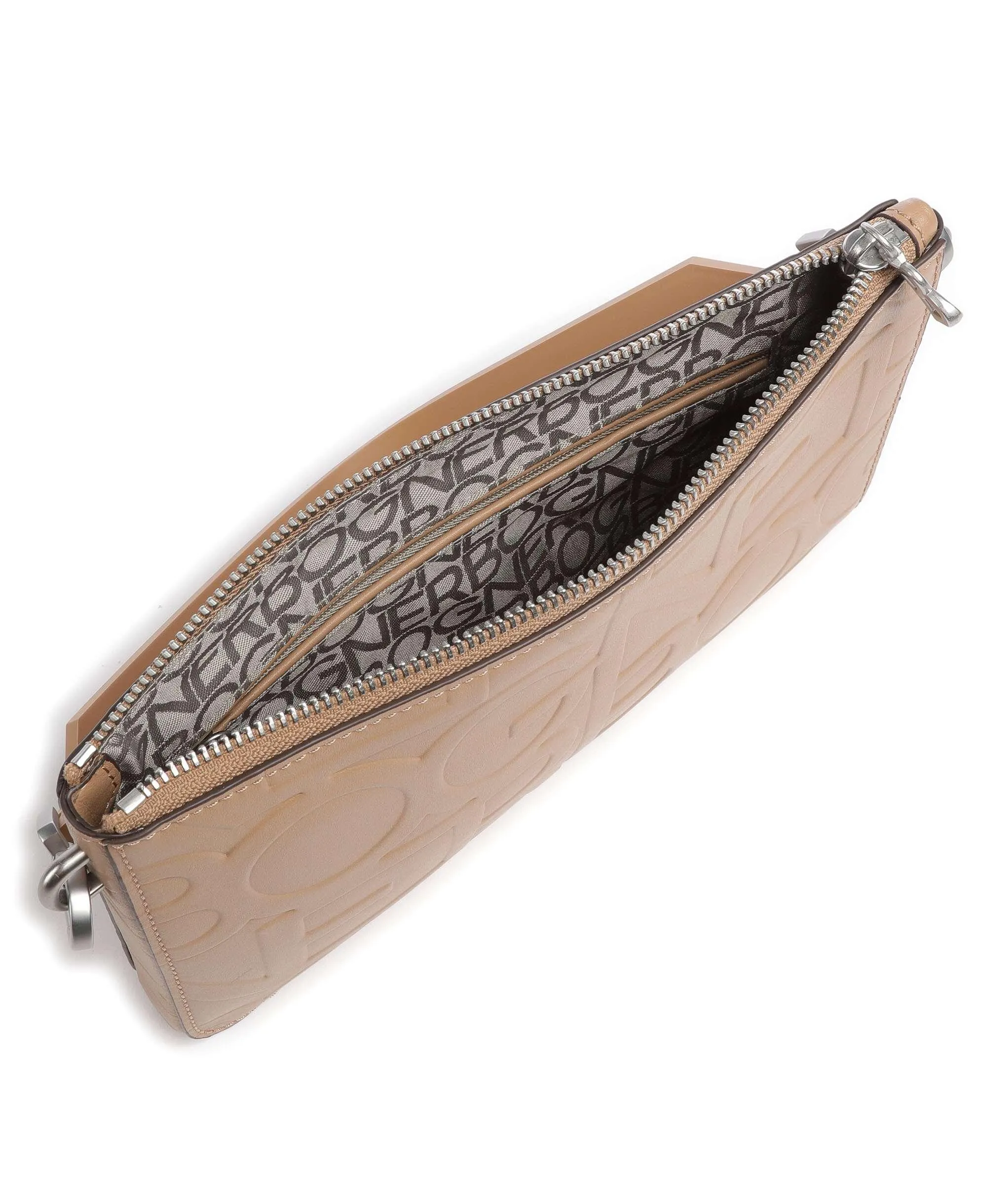  Bogner Tenna Amelita Borsa a spalla pelle in rilievo marrone chiaro  