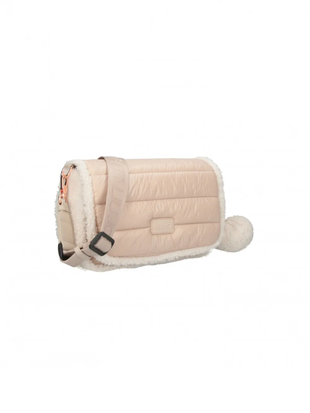 Borsa a Tracolla Liu Jo Sport trapuntata in nylon e orsetto beige TF4071-T575151314