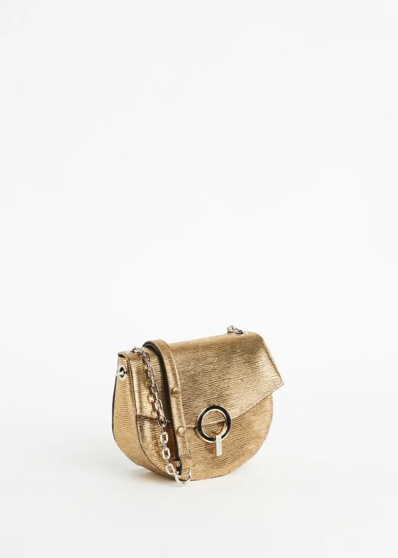 Borsa crossbody metallizzata