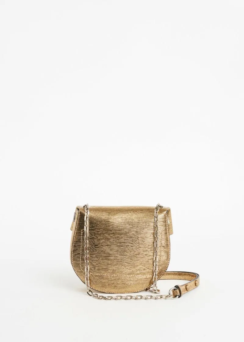 Borsa crossbody metallizzata